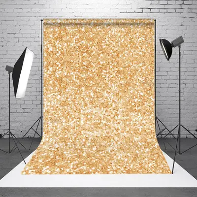 Aperturee Light Mirror Gold Dots Glitter Photography Backdrop - Aperturee