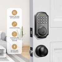 ARPHA D180 Keyless Door Lock with 100 Codes, Smart Lock with Anti Peeping Password, Keypad Deadbolt One Touch Locking, Auto L...