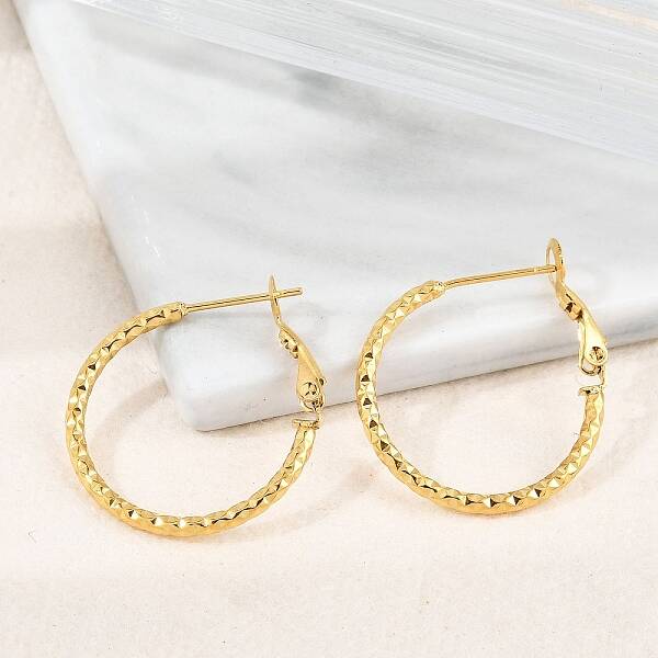 304 Stainless Steel Hoop Earrings For Women