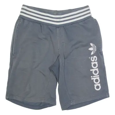ADIDAS Mens Casual Shorts Grey Relaxed S W26