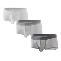 Men's Ultra-Thin Cooling Briefs Lightweight Microfiber Underwear Breathable No-Show Design Summer Comfort Birthday Gift