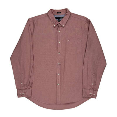 Tommy Hilfiger Shirt - XL Red Cotton | Size: x-large