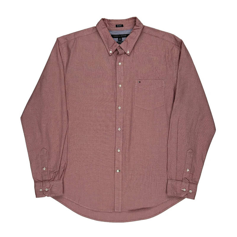 Tommy Hilfiger Shirt - XL Red Cotton | Size: x-large