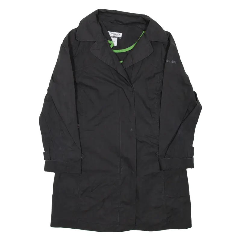 COLUMBIA Womens Trench Jacket Black S