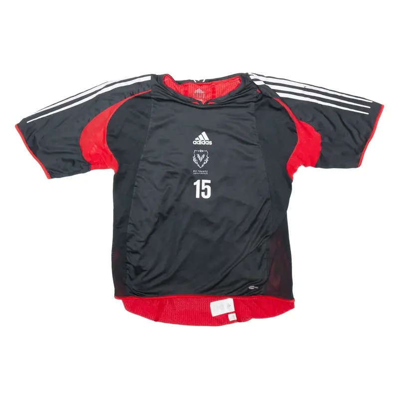 ADIDAS Boys Football Shirt Jersey Black L