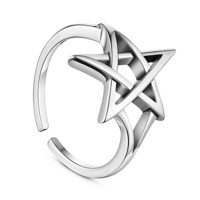 Adjustable 925 Sterling Silver Finger Ring