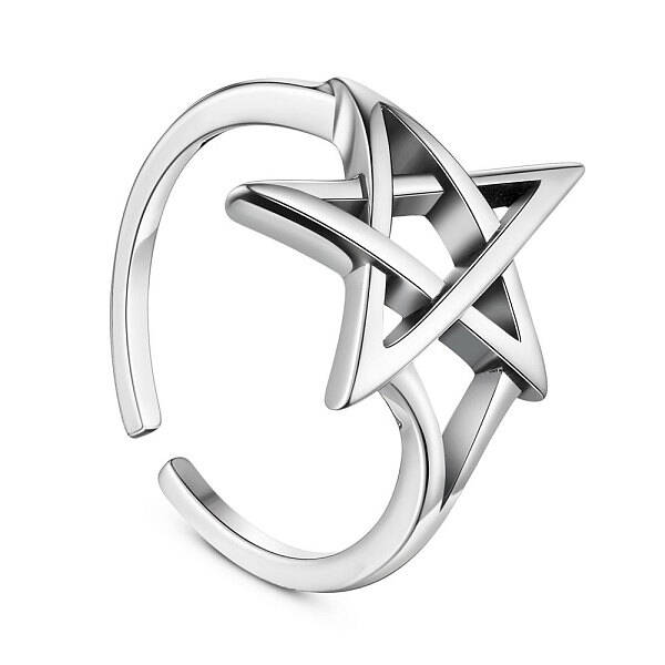 Adjustable 925 Sterling Silver Finger Ring