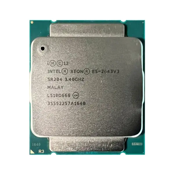 2643-V3 Intel Xeon E5-2643 v3 6-Core 3.40GHz 9.6GT/s QPI 20MB L3 Cache Socket LGA2011-3 Processor