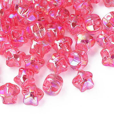 1-Hole Transparent Acrylic Buttons