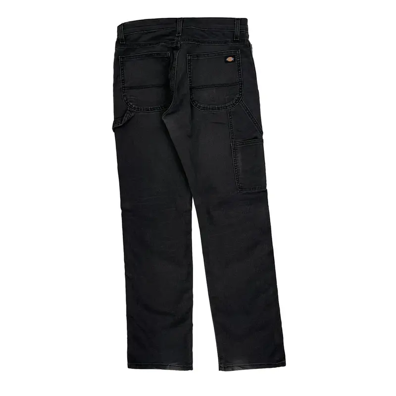 Flex Dickies Carpenter Trousers - 32? Waist Black Cotton Blend