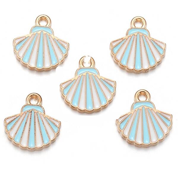 Sea Animal Alloy Enamel Pendants