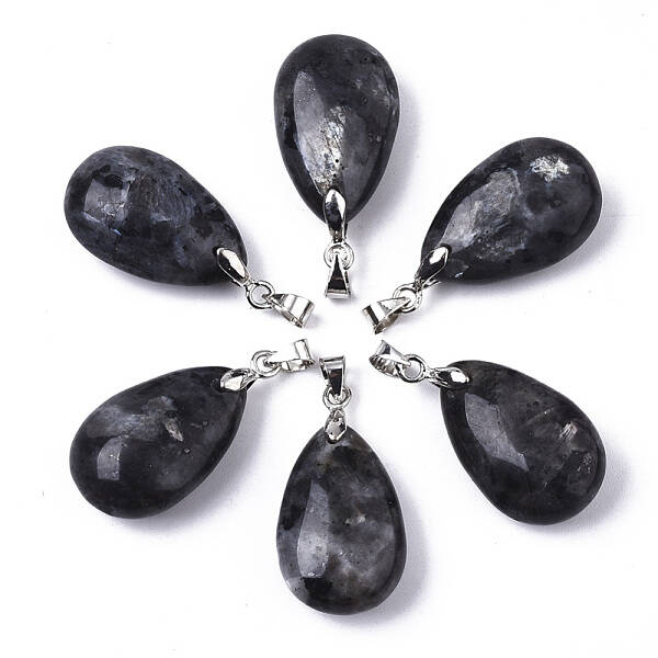 Natural Larvikite Pendants
