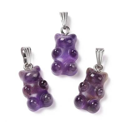 Natural Amethyst Pendants