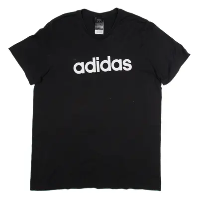 ADIDAS Mens T-Shirt Black L