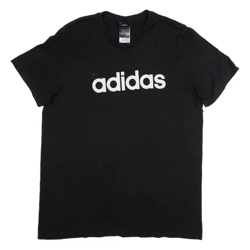 ADIDAS Mens T-Shirt Black L