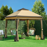 【On Sale】 Yaheetech Pop Up Gazebo Outdoor Canopy Shelter, Instant Patio Gazebo Sun Shade Canopy Tent with 4 Sandbags, Dou...