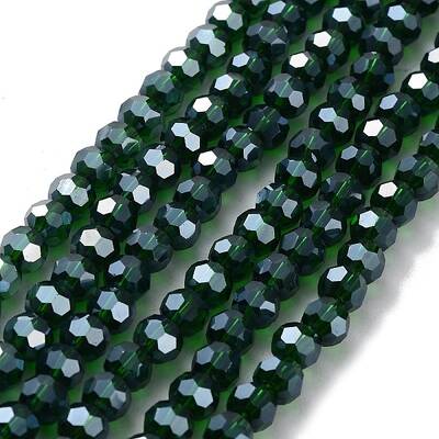 Electroplate Glass Bead Strands