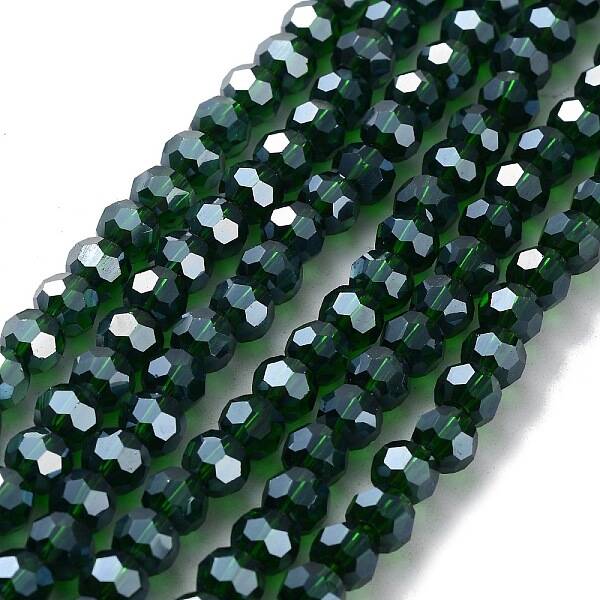 Electroplate Glass Bead Strands
