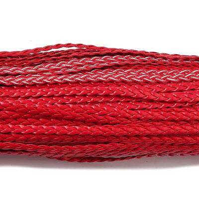 3-Ply PU Leather Braided Cord