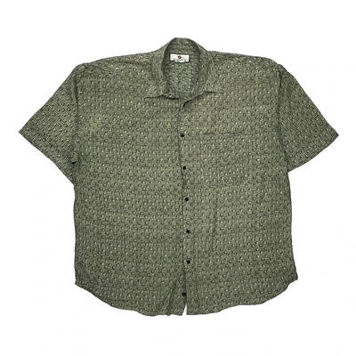 Chiamare Hawaiian Shirt - XL Green Viscose