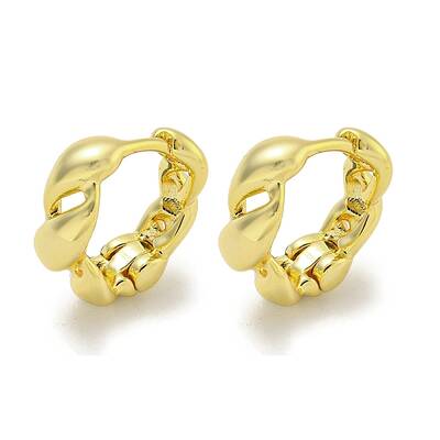 Brass Hoop Earrings