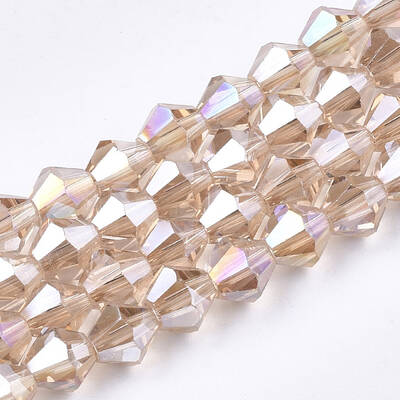 Electroplate Glass Beads Strands