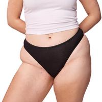 Cherri Mid-Rise Thong | Wide Gusset Lip-Slip Free Underwear | Stretchy Breathable Organic Cotton Panties Womenswear