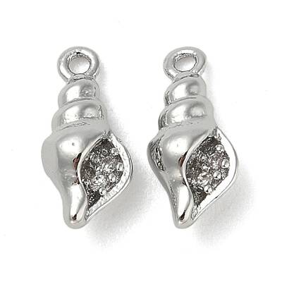 Brass Micro Pave Cubic Zirconia Pendants