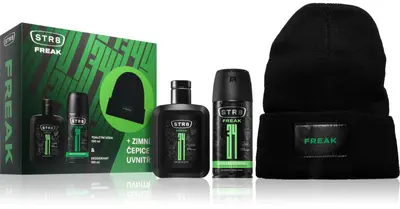STR8 FR34K gift set EDT 100 ml, deospray 150 ml and cap