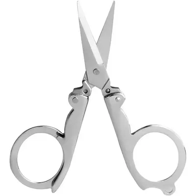 Portable Stainless Steel Foldable Scissors, Household Mini Sewing Tool, Pocket Size Collapsible Sewing Scissors, Multifunctio...