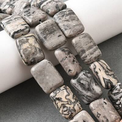 Natural Map Stone Beads Strands