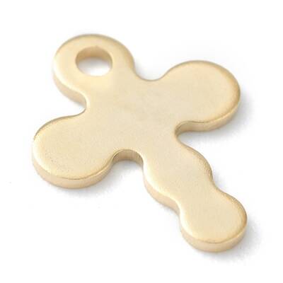 304 Stainless Steel Tiny Cross Charms