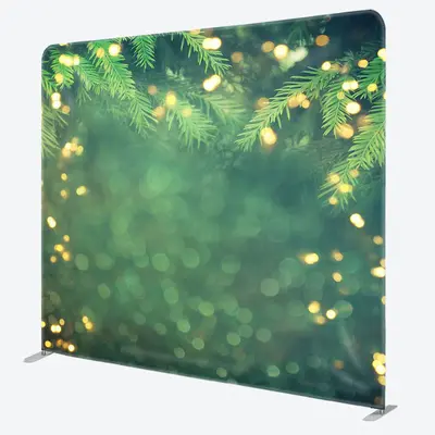 Aperturee Greenery Gold Glitter Bokeh Pillow Cover Backdrop - Aperturee