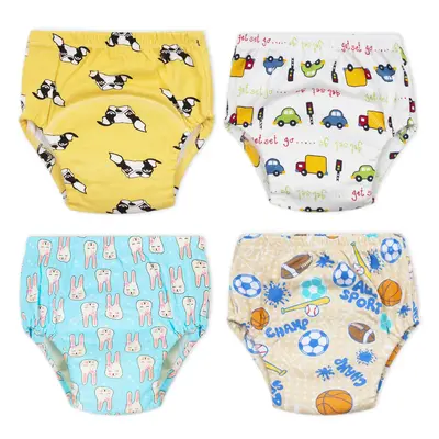 Max Shape Toddler Potty Training Pants 4 Pack,Cotton Training Underwear Size 2T,3T,4T,Waterproof Underwear for Boys and Girls...