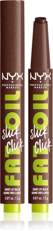 NYX Professional Makeup Fat Oil Slick Click Tinted Lip Balm Color 12 Trending Topic 2 g