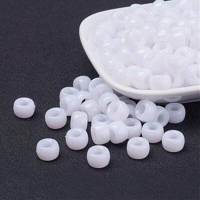 Opaque Acrylic European Beads