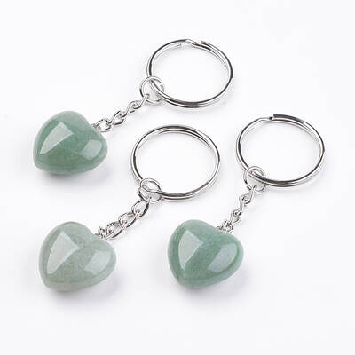 Natural Green Aventurine Keychain
