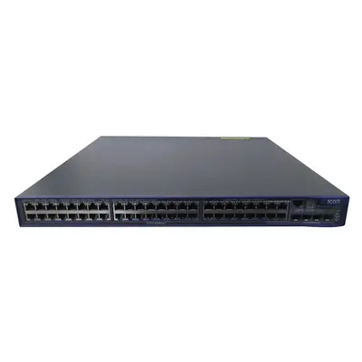 3Com 3CRS48G-48P-91-UK | 4800G Gigabit Ehternet Switch with PoE 4 x SFP (mini-GBIC) Shared, 2 x XFP 48 x 10/100/1000Base-T LA...