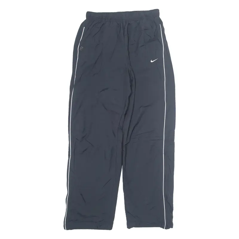NIKE Mesh Lined Mens Track Pants Black Straight M W28 L31
