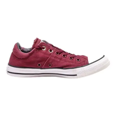 CONVERSE Low Top Trainers Maroon Canvas Womens UK 6