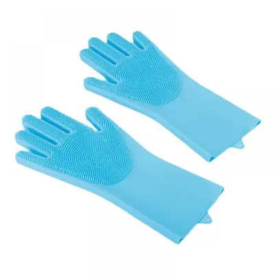 Cat Grooming Gloves, 2 Counts Pet Bath Glove, Dog Hair Grooming Cleaning Brush, Bathing Massage Glove for Dogs, Household M...