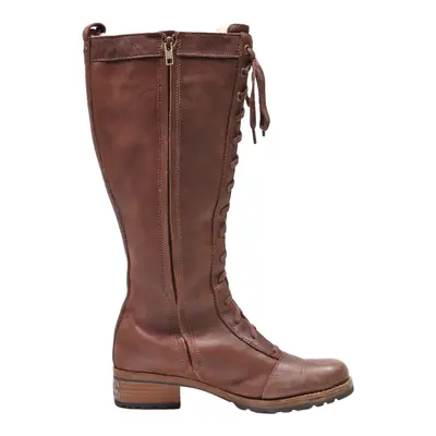 UGG Riding Boots Brown Leather Womens UK 5.5