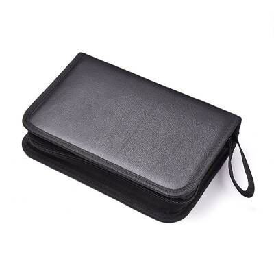 PU Leather & Oxford Cloth Zipper Storage Case