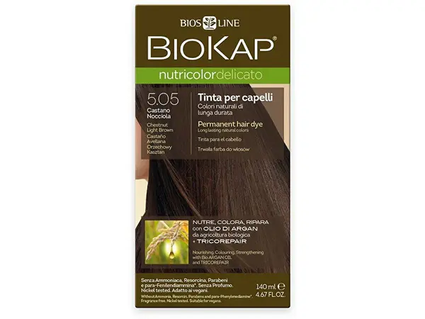 Biokap Nutricolor Delicato - Colore Per Capelli - 5.05 Castano - Castano Chiaro 140 Ml