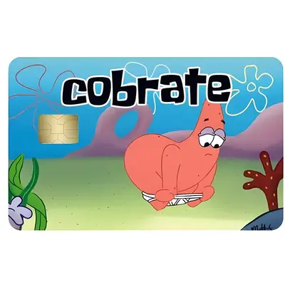 patrick star cobrate debit card sticker