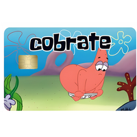 patrick star cobrate debit card sticker