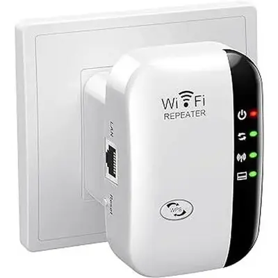 WiFi Extender Signal Booster Up to 5000sq.ft and 52 Devices, WiFi Range Extender, Wireless Internet Repeater, Long Range Ampl...