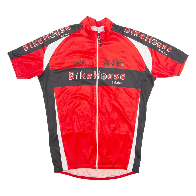 CRAFT Cycling Mens Jersey Red 1/4 Zip 2XL