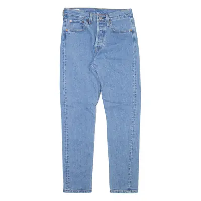 LEVI'S 501S Jeans Big E Womens Blue Skinny Straight W26 L28