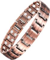 Feraco Copper Bracelet for Men-Magnetic Bracelets 99.99% Pure Copper Jewelry Gift with Adjustable Sizing Tool, Magnetic Jewel...